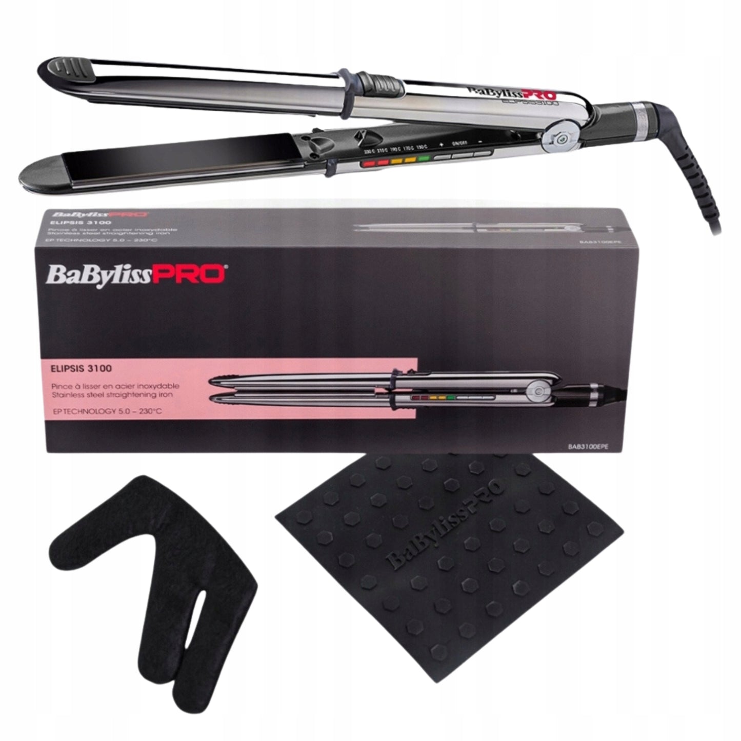 Prostownica Babyliss Pro do Włosów Elipsis 3100 24 mm Ceramiczna Jonizacja