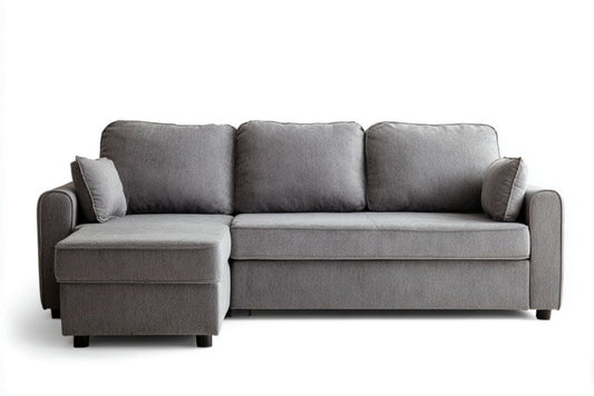 Narożnik z tkaniny do salonu z siedziskiem do wypoczynku - 220 x 90 x 85cm