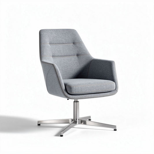 Fotel obrotowy z materiału tapicerskiego do biura - 70 x 70 x 90cm