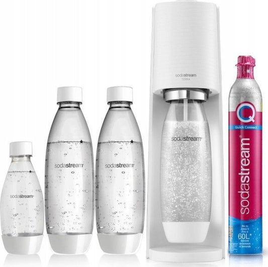 OdkryjSodaStream Saturator Sodastream Terra Zestaw do Wody Gazowanej Nabój CO2 5 Elementów(5 ml/Saturator Sodastream Terra Zestaw do Wody Gazowanej Nabój CO2 5 Elementów)