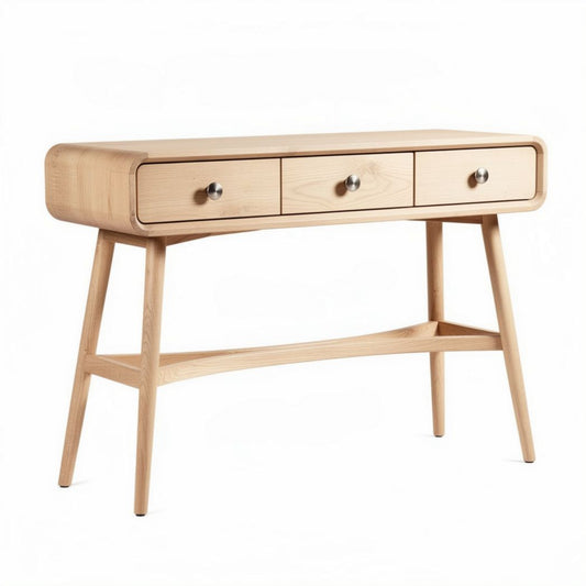 Stolik konsolowy z drewna sosnowego do przedpokoju - 120 x 40 x 80cm